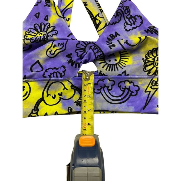 Zumba Wear High Waisted Crop Legging and Dance Twisted Front Bra Set Multicolor - Picture 7 of 8